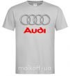 Чоловіча футболка Audi logo gray Сірий фото