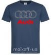 Мужская футболка Audi logo gray Темно-синий фото