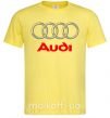 Мужская футболка Audi logo gray Лимонный фото