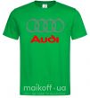 Мужская футболка Audi logo gray Зеленый фото