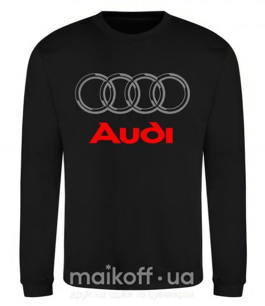 Свитшот Audi logo gray Черный фото