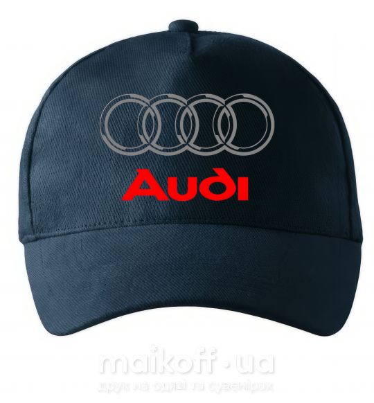 Кепка Audi logo gray Темно-синій фото