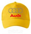 Кепка Audi logo gray Солнечно желтый фото
