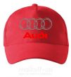 Кепка Audi logo gray Красный фото