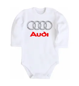 Детский боди I love audi Logo Белый фото