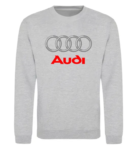 Світшот Audi logo gray Сірий меланж фото