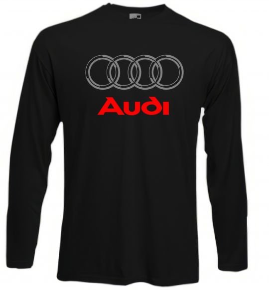 Реглан Audi logo gray Чорний фото