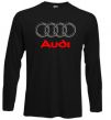 Лонгслів Audi logo gray Чорний фото