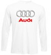 Лонгслів Audi logo gray Білий фото