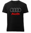 Чоловіча преміум футболка Audi logo gray Чорний фото