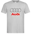 Чоловіча футболка Audi logo gray Сірий фото