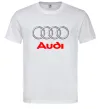 Чоловіча футболка Audi logo gray Білий фото