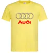 Чоловіча футболка Audi logo gray Лимонний фото