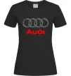 Женская футболка Audi logo gray Черный фото