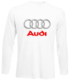 Лонгслив I love audi Logo Белый фото