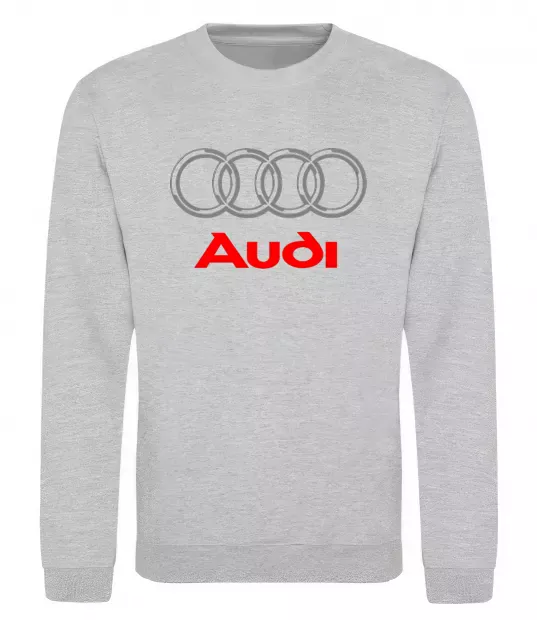 Світшот Audi logo gray Сірий меланж фото