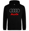 Чоловіча толстовка (худі) Audi logo gray Чорний Чоловіча толстовка (худі) Audi logo gray Чорний фото