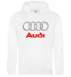 Чоловіча толстовка (худі) Audi logo gray Білий Чоловіча толстовка (худі) Audi logo gray Білий фото