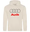 Женская толстовка (худи) Audi logo gray Таш фото