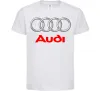 Дитяча футболка Audi logo gray Білий Дитяча футболка Audi logo gray Білий фото