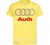 Детская футболка Audi logo gray Лимонный фото