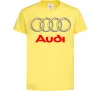 Дитяча футболка Audi logo gray Лимонний Дитяча футболка Audi logo gray Лимонний фото