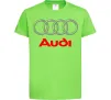 Дитяча футболка Audi logo gray Лаймовий Дитяча футболка Audi logo gray Лаймовий фото