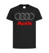 Дитяча футболка Audi logo gray Чорний фото
