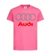 Дитяча футболка Audi logo gray Яскраво-рожевий фото