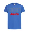 Дитяча футболка Audi logo gray Яскраво-синій фото