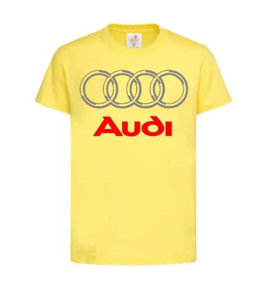 Дитяча футболка Audi logo gray Лимонний фото