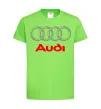 Дитяча футболка Audi logo gray Лаймовий фото