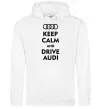 Чоловіча толстовка (худі) Drive audi Білий Чоловіча толстовка (худі) Drive audi Білий фото