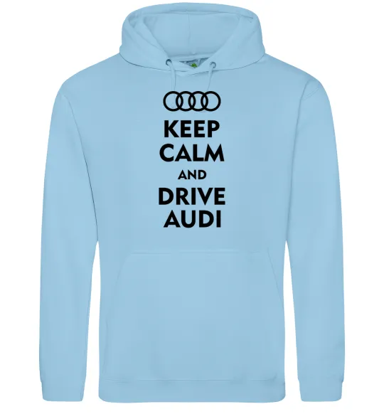 Мужская толстовка (худи) Drive audi Голубой фото