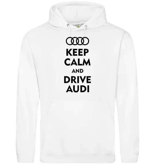 Женская толстовка (худи) Drive audi Белый фото