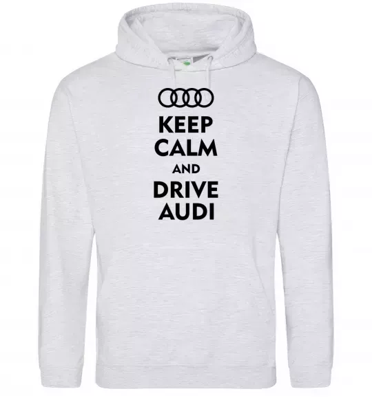 Женская толстовка (худи) Drive audi Серый меланж фото