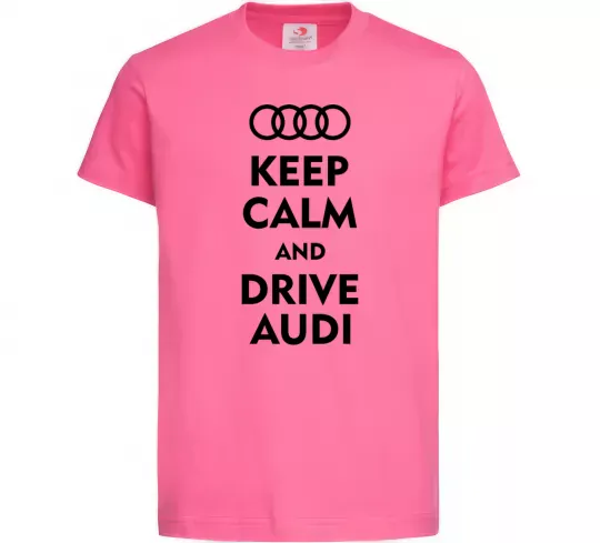 Дитяча футболка Drive audi Яскраво-рожевий фото