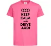 Дитяча футболка Drive audi Яскраво-рожевий фото