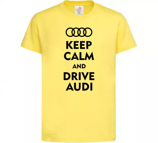 Дитяча футболка Drive audi Лимонний фото