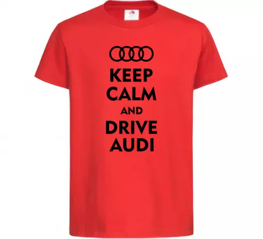 Дитяча футболка Drive audi Червоний фото