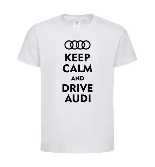 Детская футболка Drive audi Белый фото