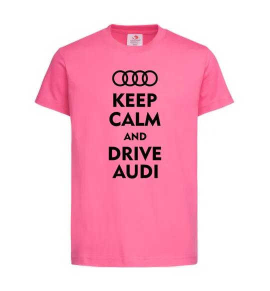 Детская футболка Drive audi Ярко-розовый фото