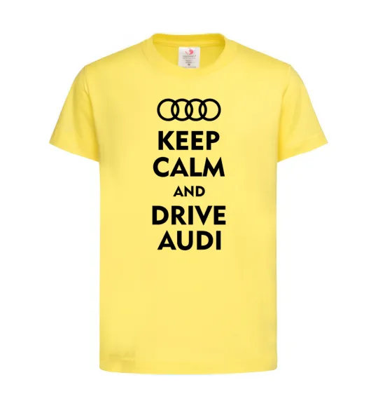Детская футболка Drive audi Лимонный фото