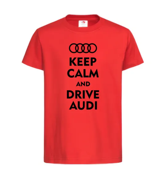 Детская футболка Drive audi Красный фото