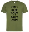 Чоловіча футболка Drive audi Оливковий фото