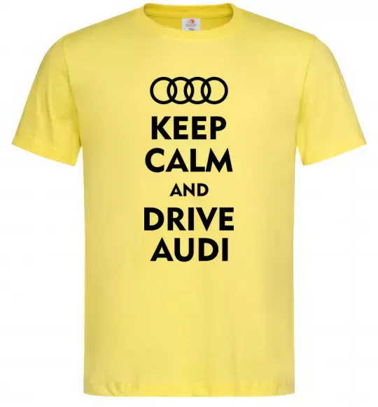 Чоловіча футболка Drive audi Лимонний фото