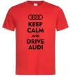 Чоловіча футболка Drive audi Червоний фото