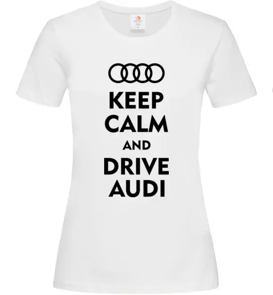 Женская футболка Drive audi Белый фото