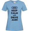 Женская футболка Drive audi Голубой Женская футболка Drive audi Голубой фото