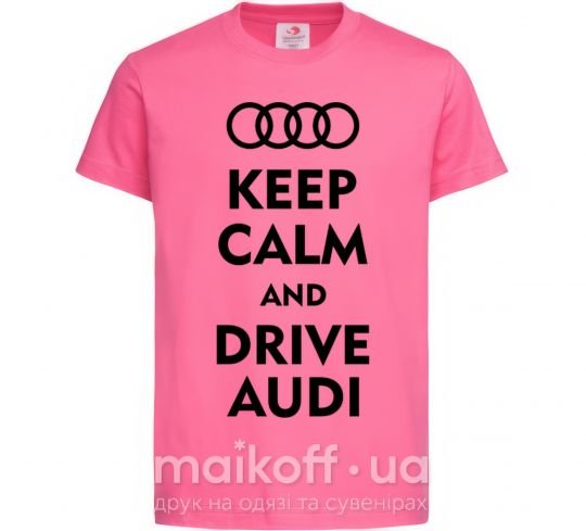 Дитяча футболка Drive audi Яскраво-рожевий фото